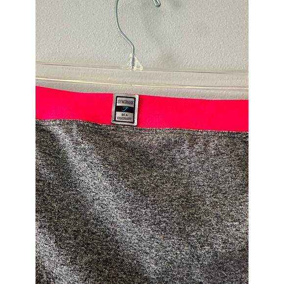 Gymshark Leggings Women's 8-10 Heather Gray Low Rise Cropped Activewear Sporty - Picture 4 of 7